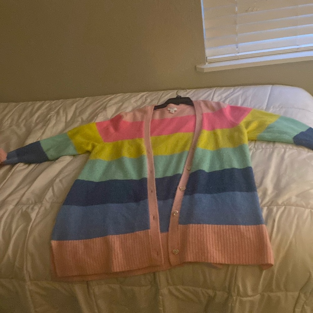 Crown and Ivy colorful striped cardigan